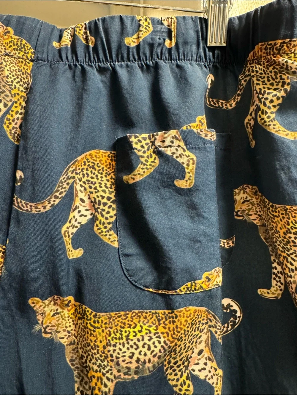 Katie Kime Leopard Print Cotton Pajama Set – Size L